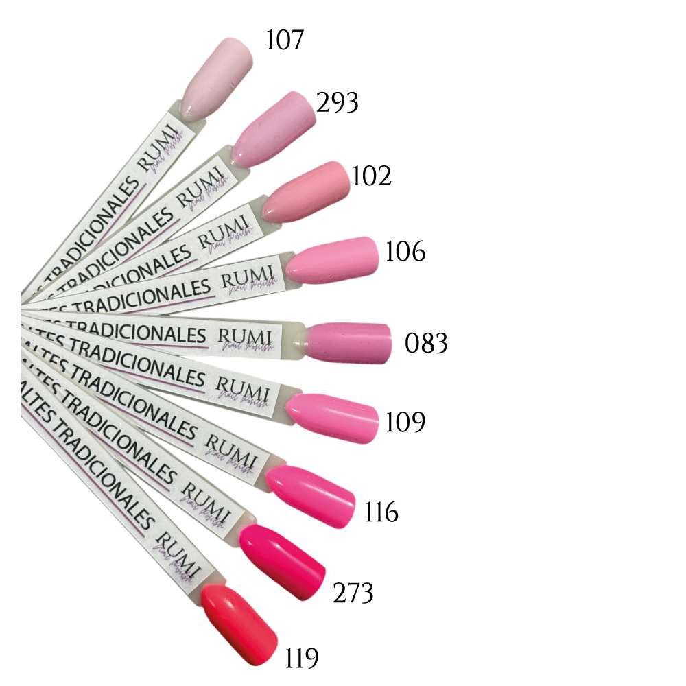 Tradicional Gama rosados 15ml